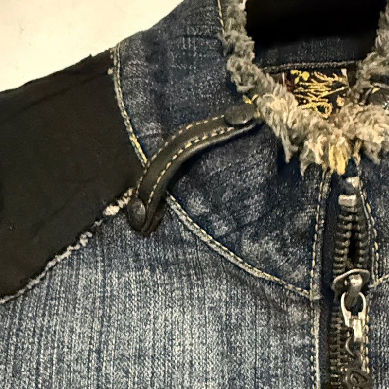 Akademiks Jeanius Denim Jacket with Black Accents