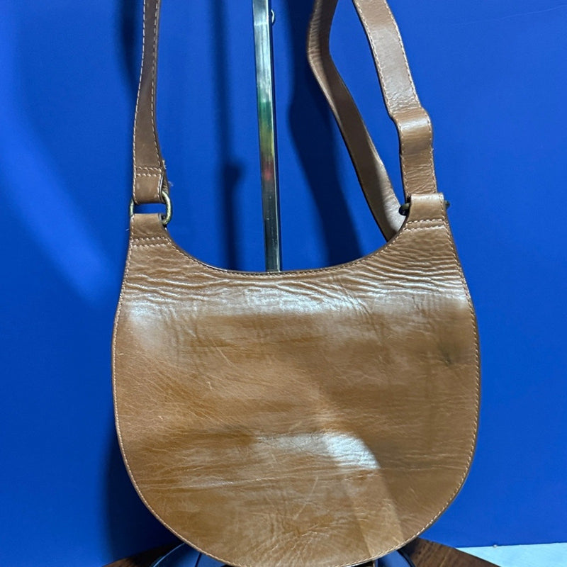 Able Tan Leather Crossbody Bag