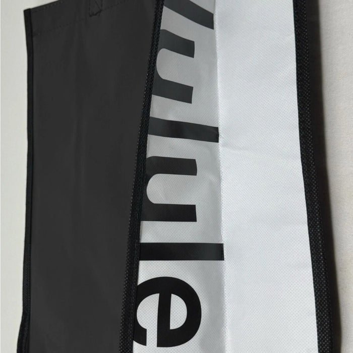 Lululemon Set of 2 Reusable Shopping Totes Black  14"x16"X6"