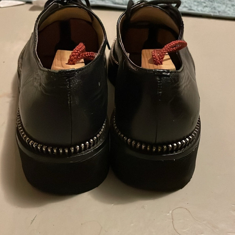 Michael Kors Vivia Lace Up Oxford Flat Black Shoes