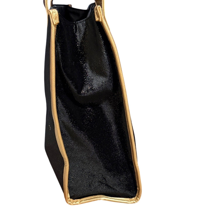 Jimmy Choo Black and Tan Tote Bag