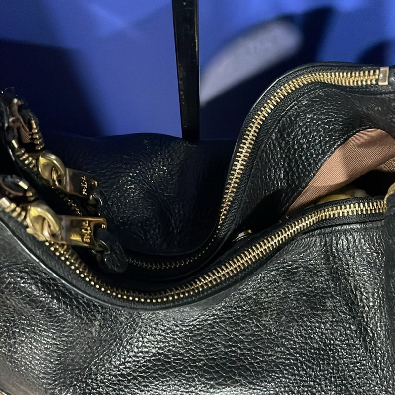 Ralph Lauren RL-Black Shoulder Strap handle purse!