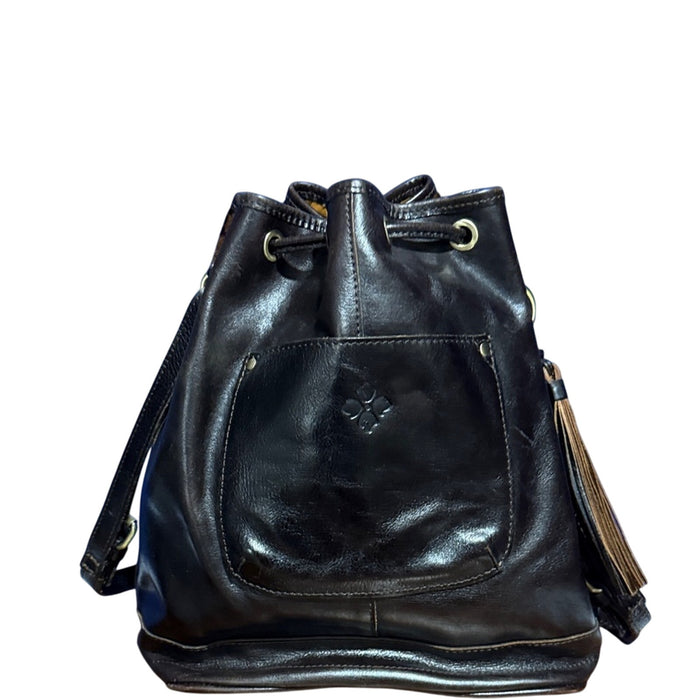 Patricia Nash Melrose Drawstring with Floret Key Fob Leopard Haircalf