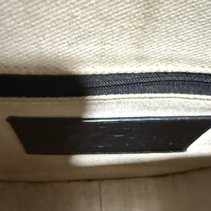 J.Crew Classic large saddle bag in croc-embossed leather Black
