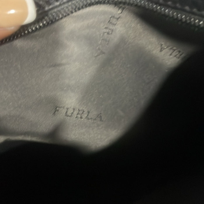 Furla Black Leather Shoulder Bag