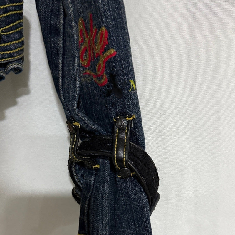 Akademiks Jeanius Denim Jacket with Black Accents