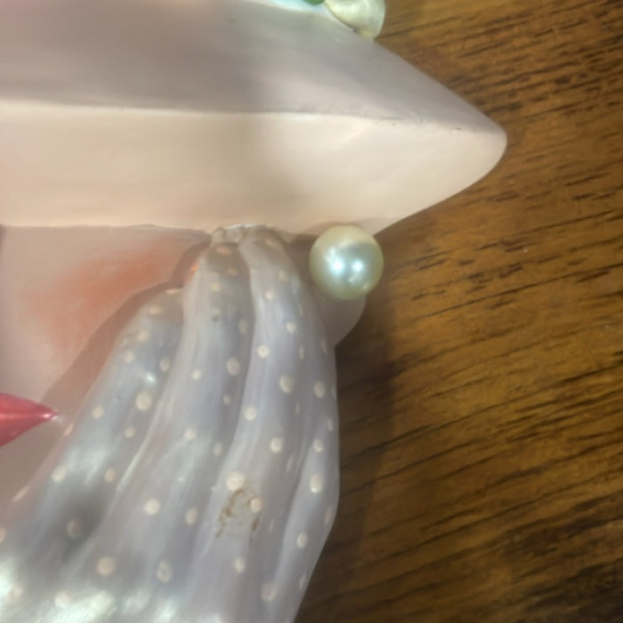 Ceramic Lady head wall hanging. Rare Find