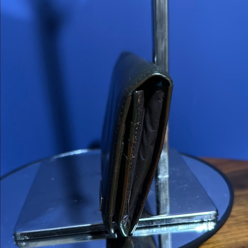 Burberry Dark Brown Leather Clutch