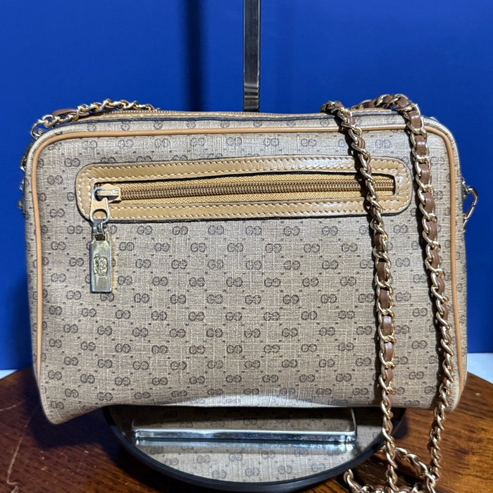 Gucci Brown Micro GG Camera Bag/crossbody Vintage Bundle