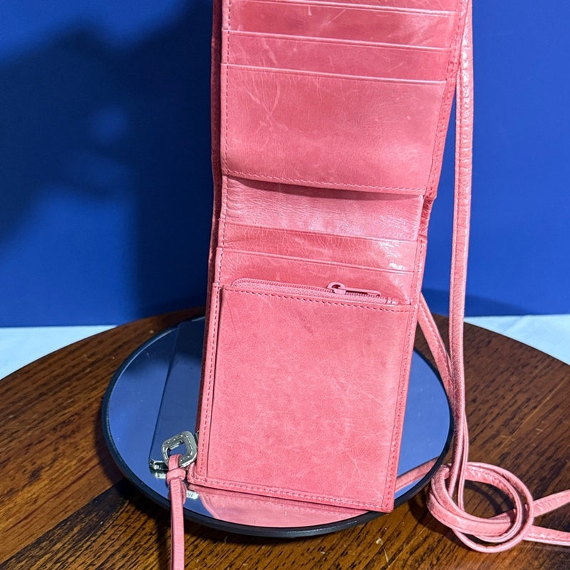 HOBO Pink Leather Crossbody Bag