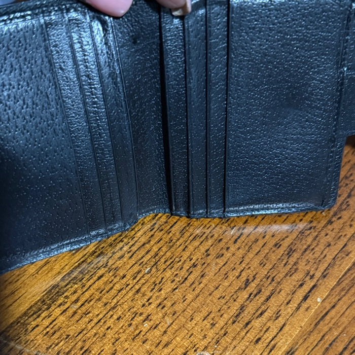 Gucci Black Leather Crossbody and Wallet Bundle