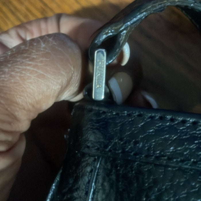 Furla Black Leather Shoulder Bag