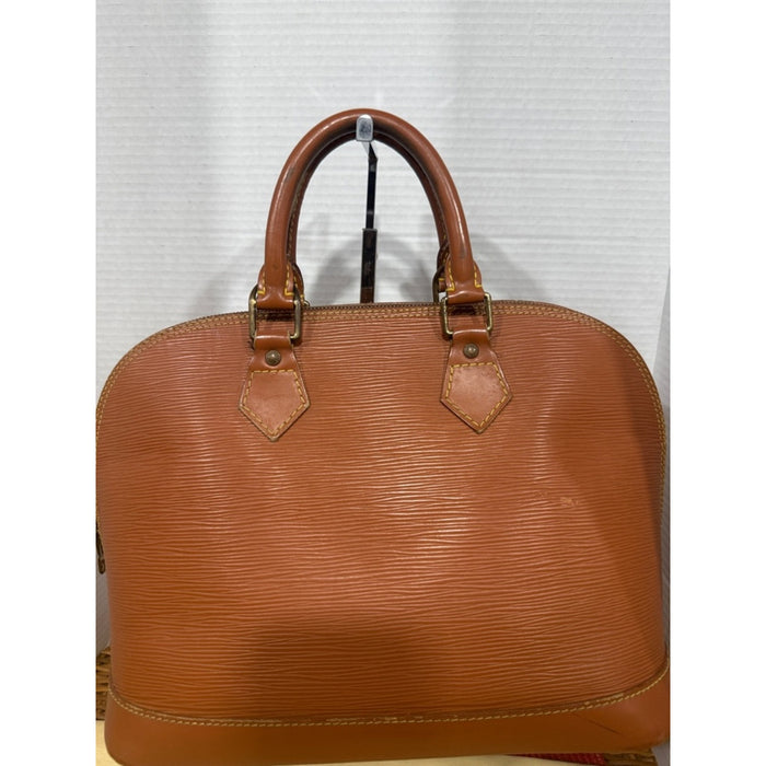 Louis Vuitton Tan Epi Alma Satchel W/Dustbag