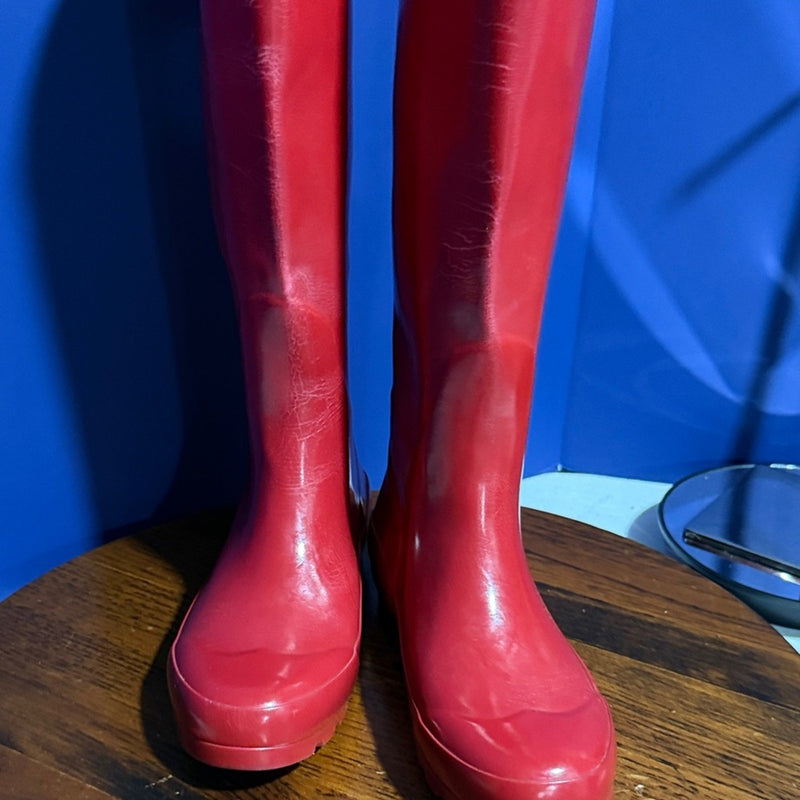 Henri Bendel Women's Red Rain Boots