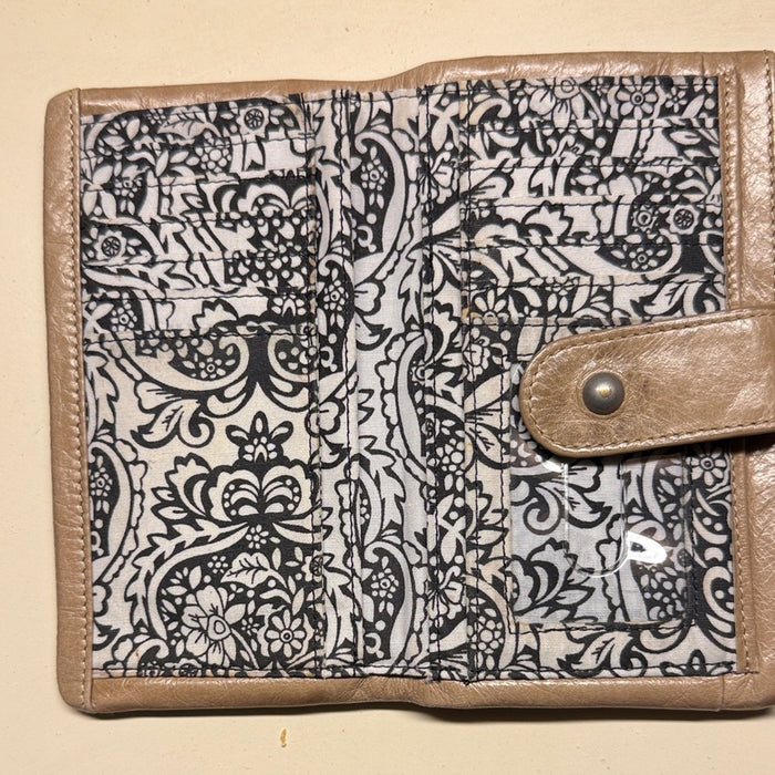 Hobo TanLeather Wristlet Wallet