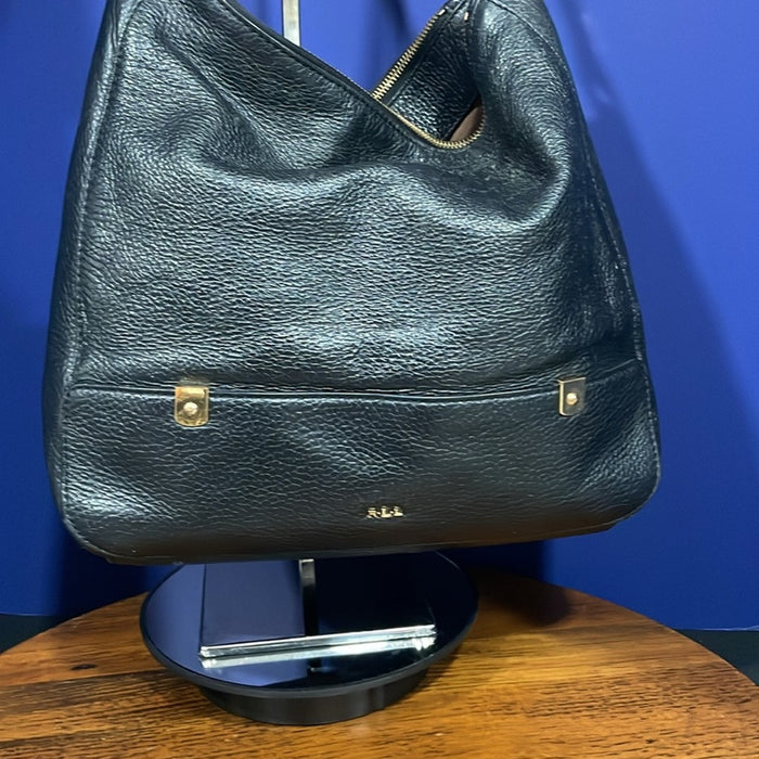 Ralph Lauren RL-Black Shoulder Strap handle purse!
