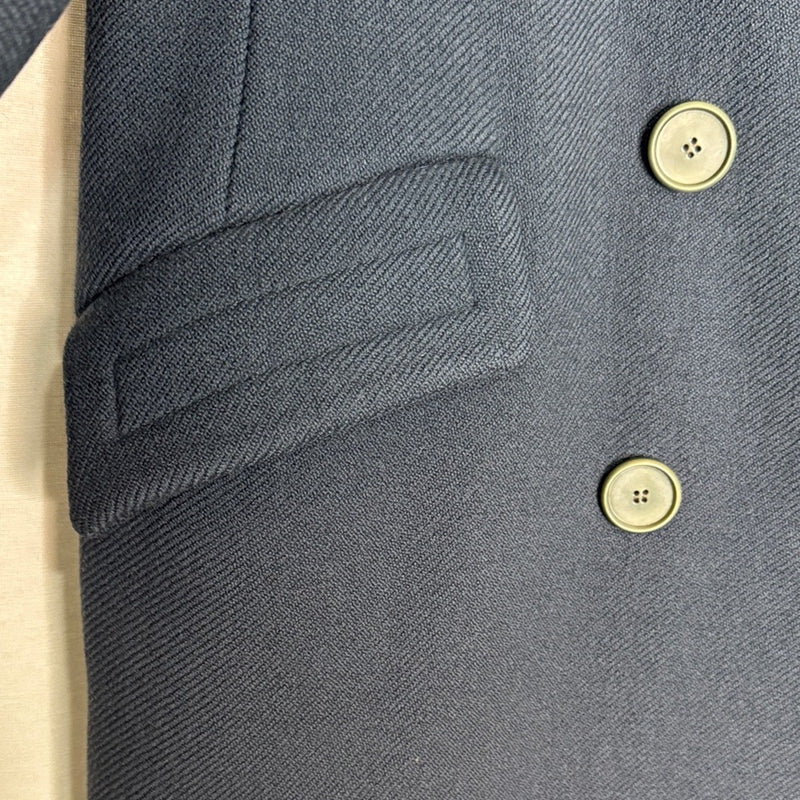 Vintage Adolphe Zelinka New York Blue Double Breasted Coat