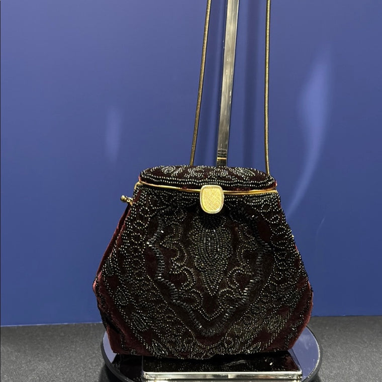 Vintage  La Regale Beaded Handbag Sequin Purse Bead Clutch 1960's