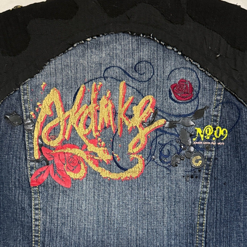 Akademiks Jeanius Denim Jacket with Black Accents