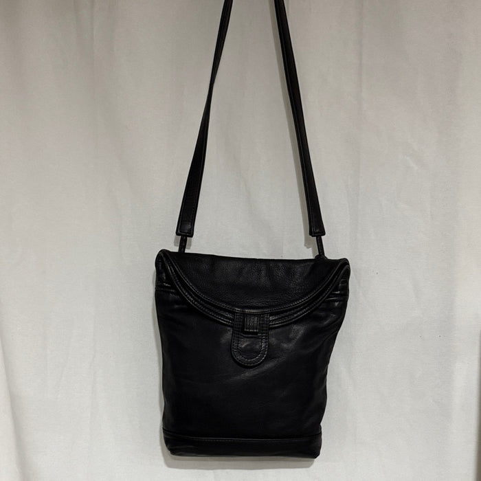 Jane Hopkinson Black Leather Shoulder Big (1989)