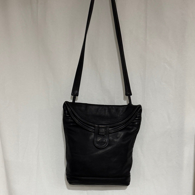 Jane Hopkinson Black Leather Shoulder Big (1989)