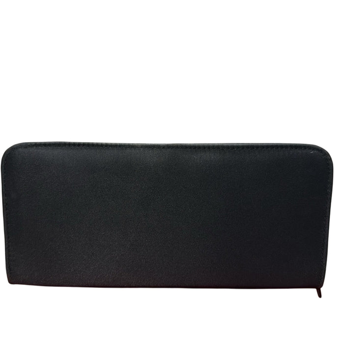 VTG PALOMA PICASSO BLACK NYLON ZIP AROUND PARFUMS CASE W/GOLD METAL LOGO