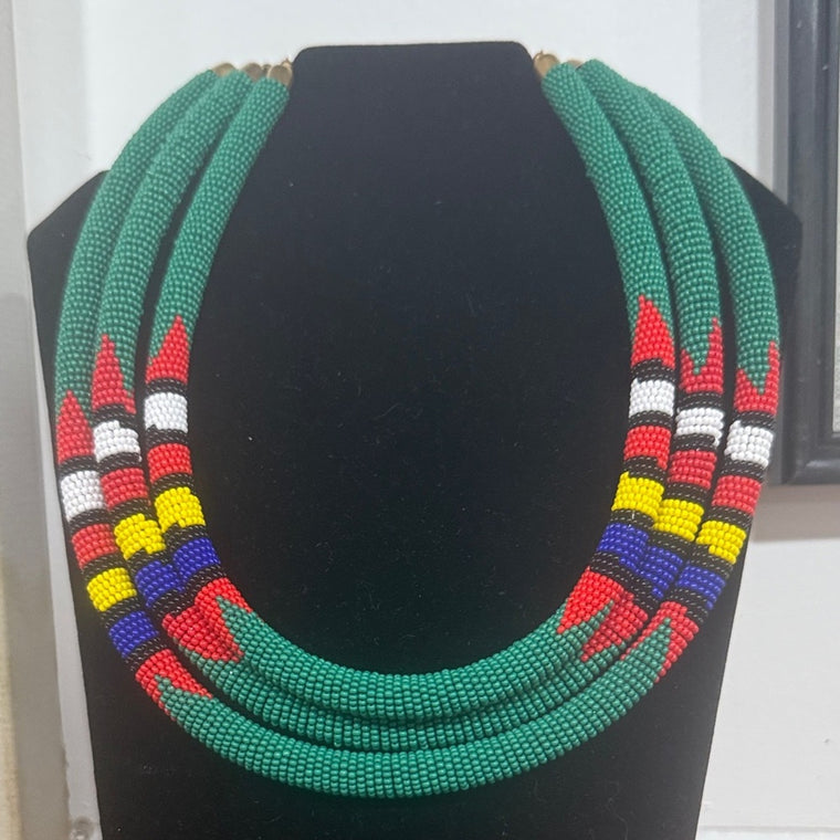 Women's 3 Layer Beaded Necklace