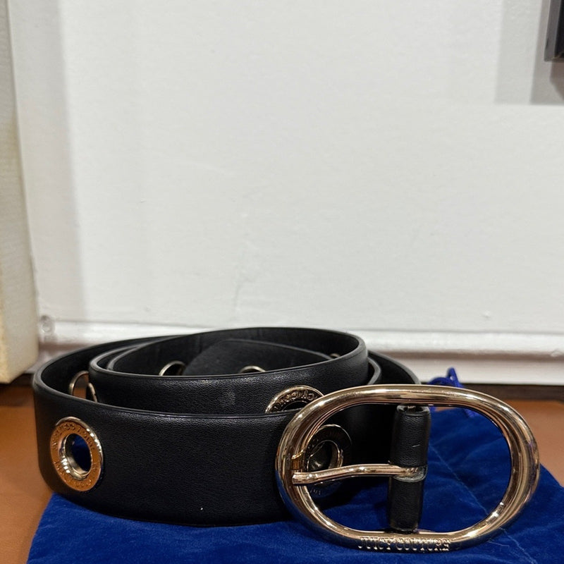 Juicy Couture Black Belt with Gold Accents