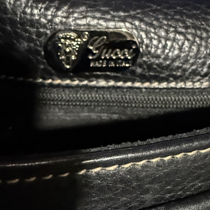 Gucci Black Leather Crossbody and Wallet Bundle