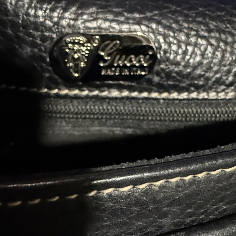 Gucci Black Leather Crossbody and Wallet Bundle