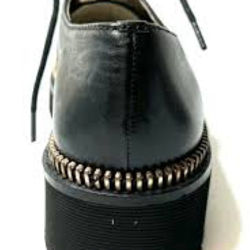 Michael Kors Vivia Lace Up Oxford Flat Black Shoes