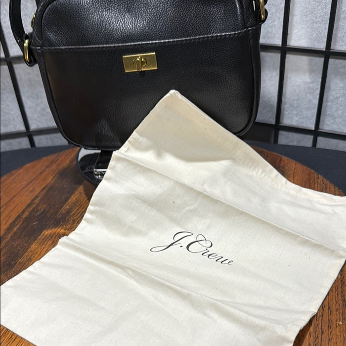JCREW CAMERA BAG TURNLOCK BLACK w/ Dust Bag