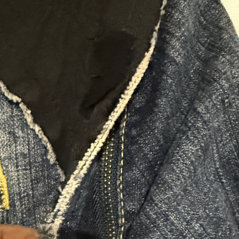 Akademiks Jeanius Denim Jacket with Black Accents