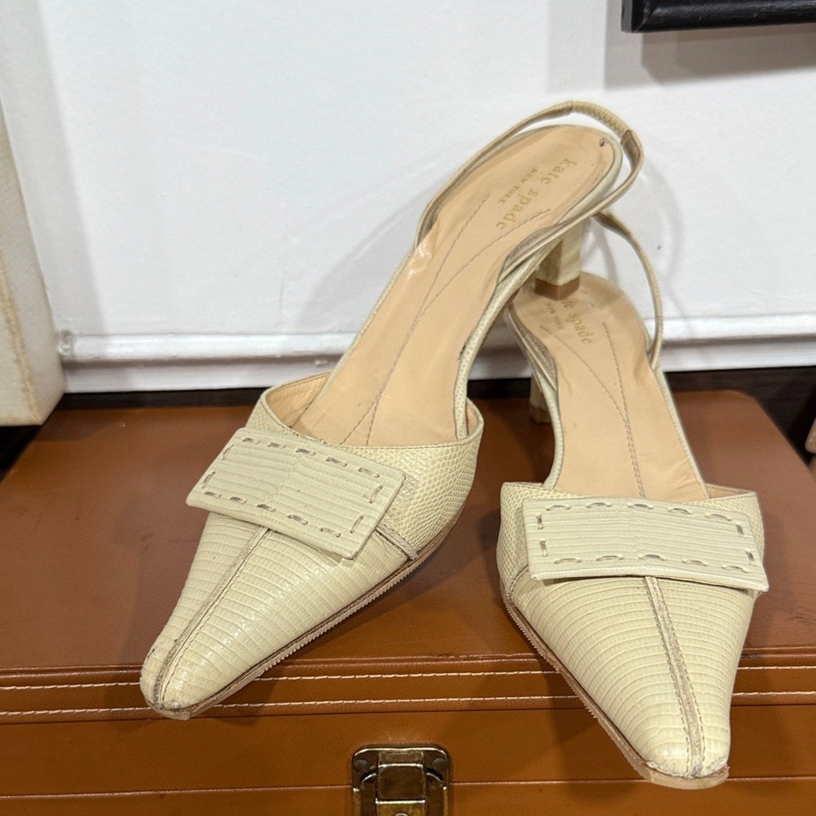Kate Spade Cream Pointed Toe Heels