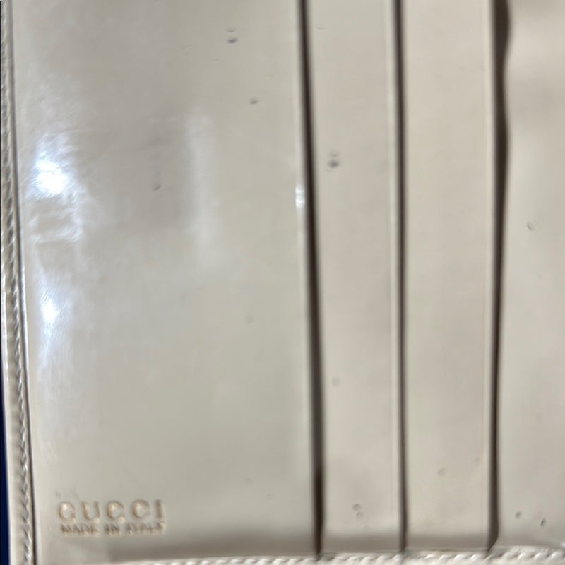 Gucci Bifold Enamel Leather Double Sided Wallet