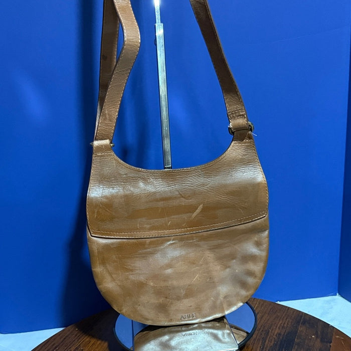Able Tan Leather Crossbody Bag
