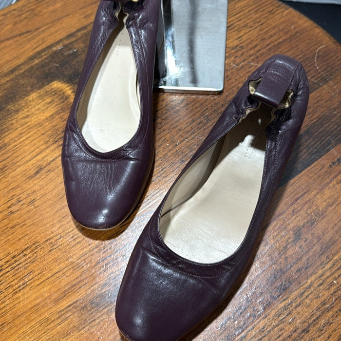 Everlane Women's The Italian Leather Burgundy The Day Heel