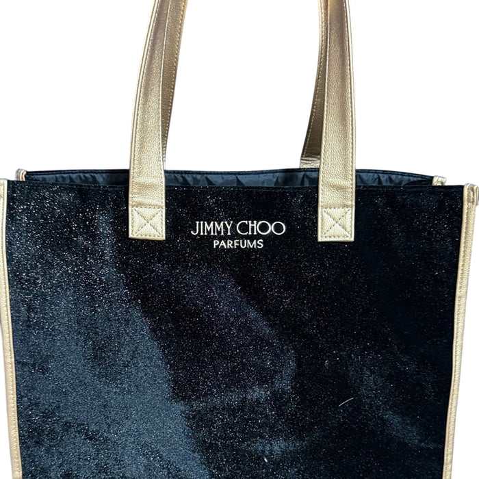 Jimmy Choo Black and Tan Tote Bag