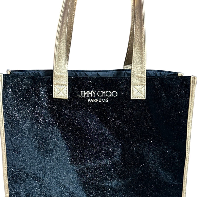 Jimmy Choo Black and Tan Tote Bag
