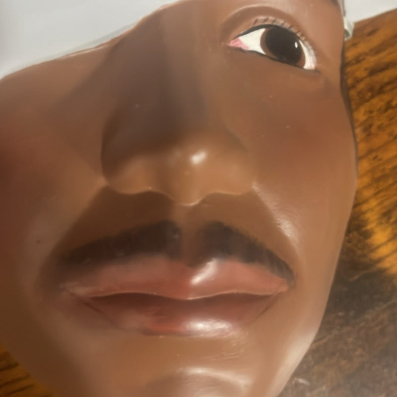 Ceramic Man head wall hanging. Rare Find