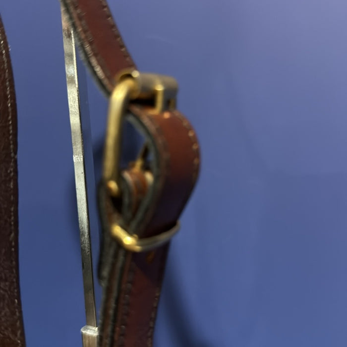 Vintage Black and Brown Crossbody Bag