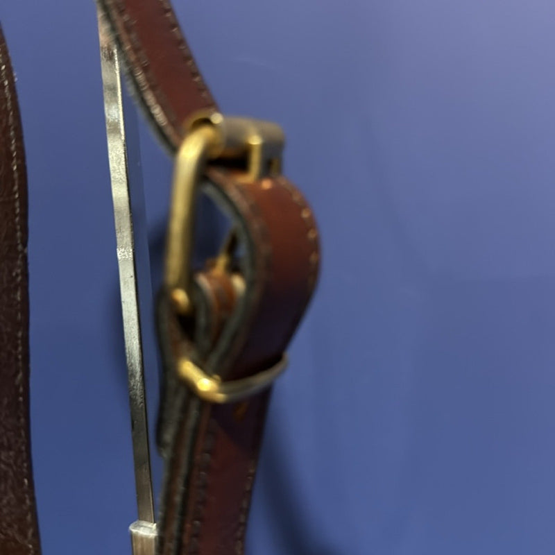 Vintage Black and Brown Crossbody Bag