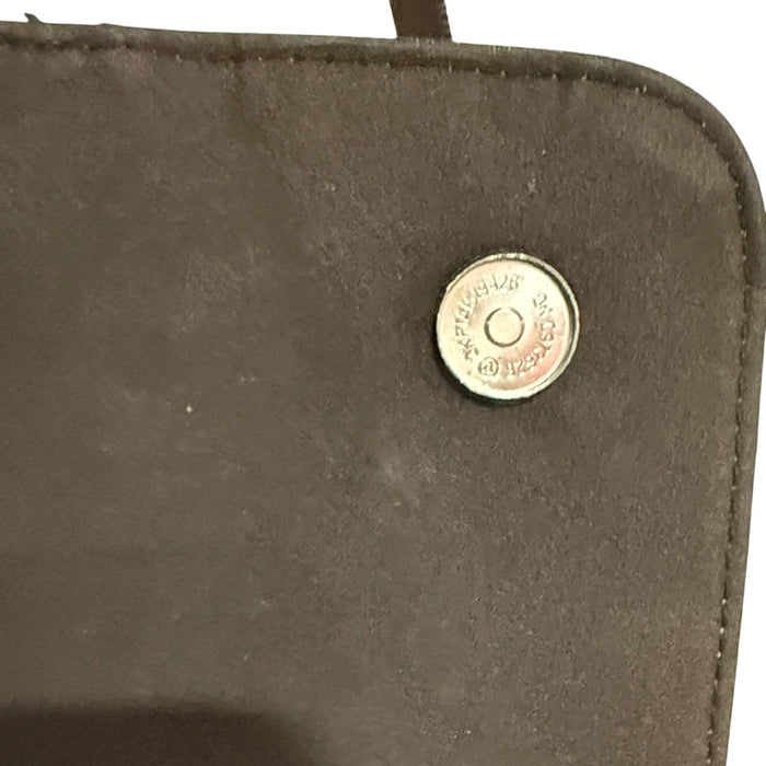 Montblanc Dark Brown Leather Meisterstuck North South Messenger Bag