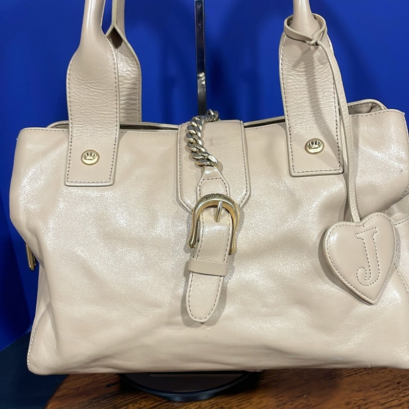 Juicy Couture Leather Satchel Handbag Bag RARE FIND