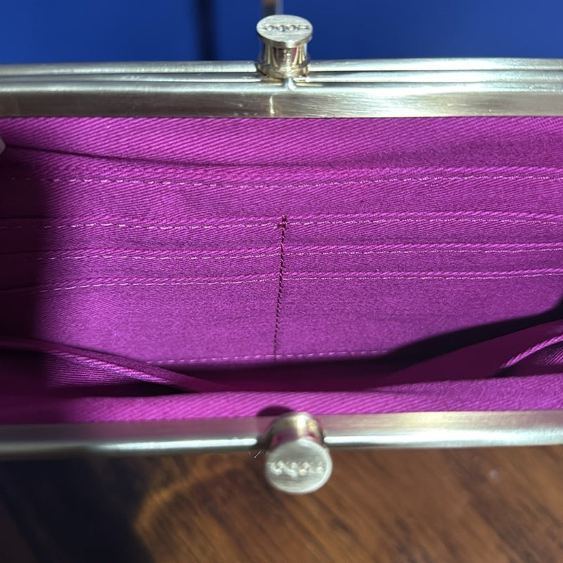 HOBO Floral Leather Wallet/Clutch
