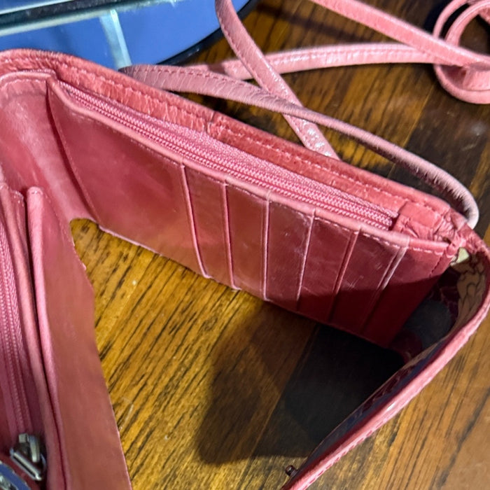 HOBO Pink Leather Crossbody Bag