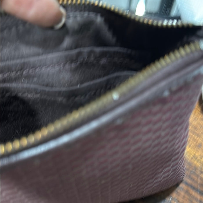 Coach Corner Zip Wristlet In Legacy Jacquard