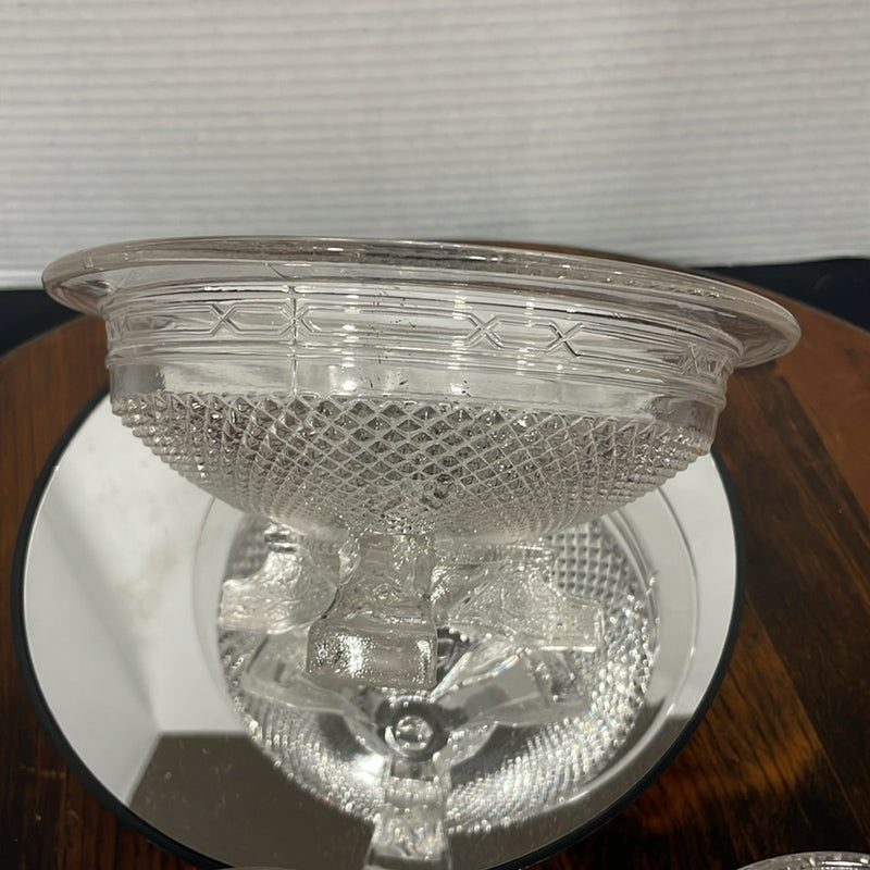 1880 EAPG Pattern Glass LaBelle Queen Anne Bowl 3 piece bundle