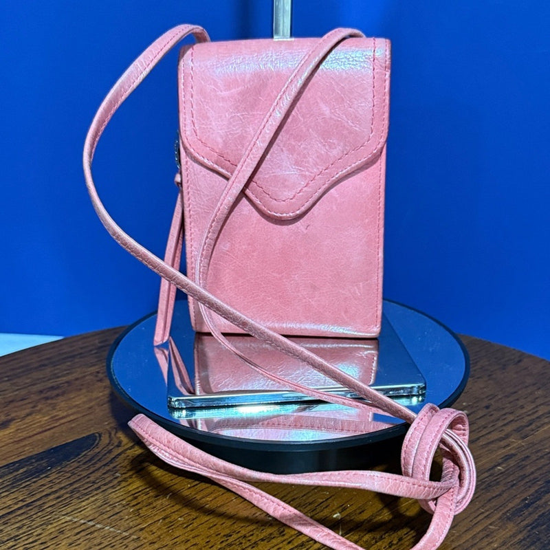 HOBO Pink Leather Crossbody Bag
