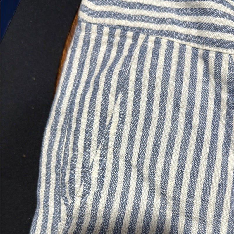 Tahari wide leg linen pants